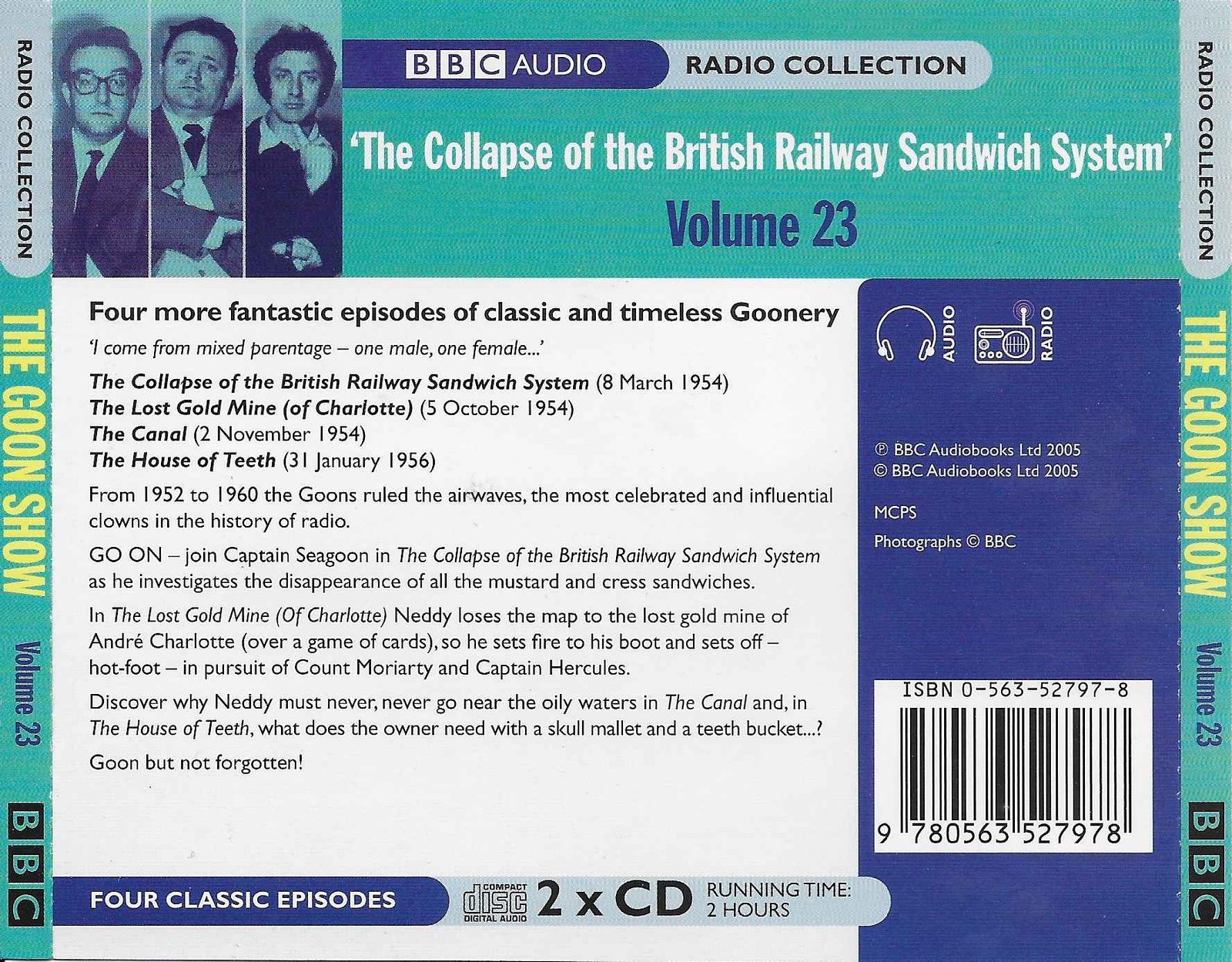 Picture of ISBN 0-563-52797-8 The Goon show 23 - The collapse of the British Railway sandwich system by artist Spike Milligan from the BBC records and Tapes library